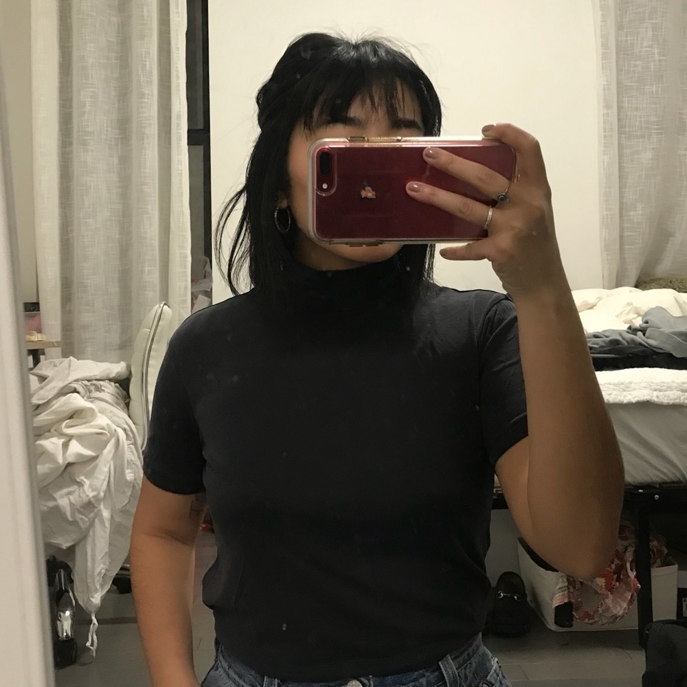 UO mock neck short sleeve top